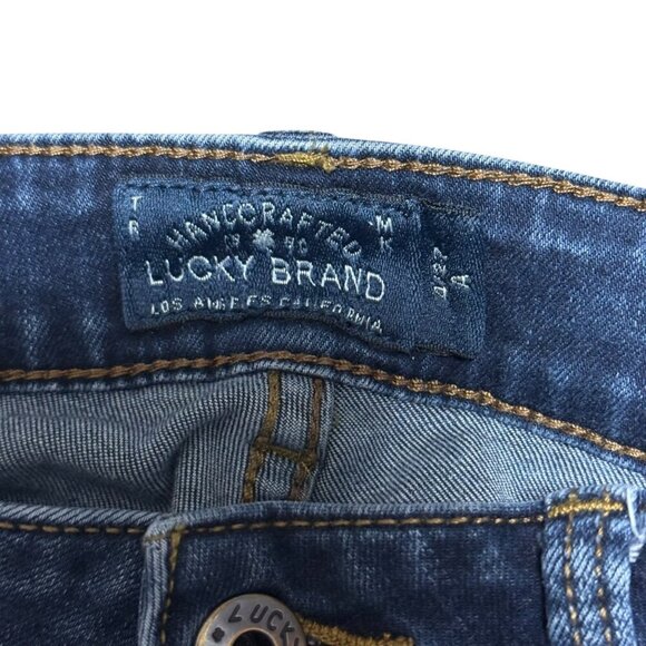 Lucky Brand Lolita Skinny Jeans Size 4 27 Dark Wash Cotton Blend Stretch Denim - Picture 2 of 10